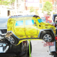 Nuevo coche de dibujos animados en forma de helio globos Foil fiesta de cumpleaños de proveedores inflables juguetes clásicos