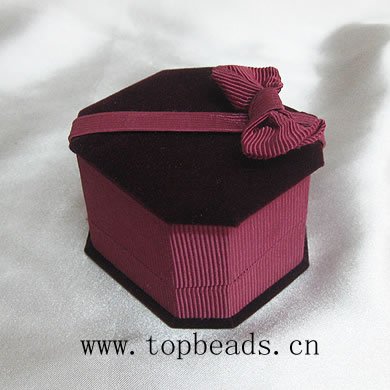 Velveteen Jewelry Box, necklace box Rectangle, Sold by PC