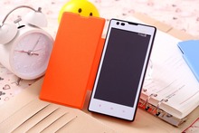 New Simple Style back cover leather case for Xiaomi Red Rice Flip Case for Hongmi Redmi