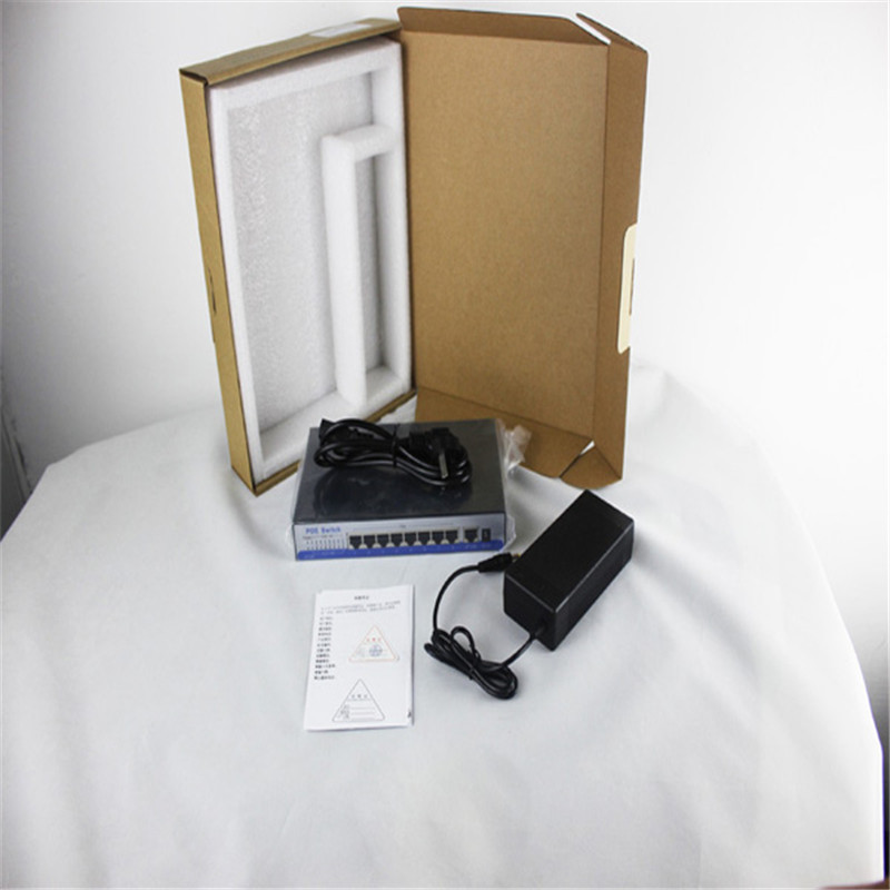 Купить 9 порт 10 100mbps ethernet порт коммутатора 8 48v poe IEEE 802.3 ...