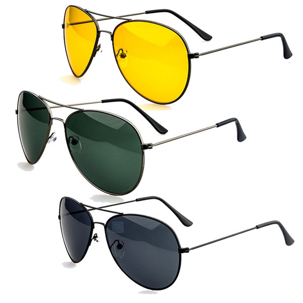 Fashion Aviator Glasses Women Men Driving Sunglasses Night Sight Glasses Free Shipping