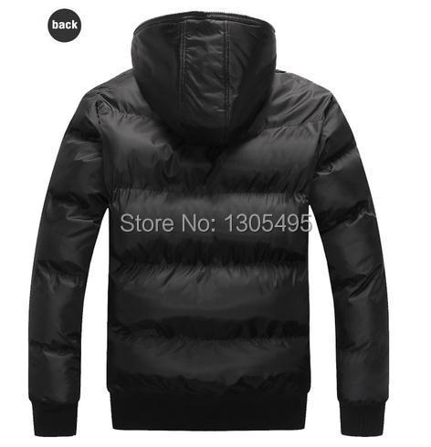2015new Brand down cotton jacket winter down coat blue Black Outwear wind coat winter clothes men