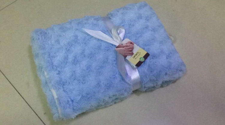 Rose Velvet Baby Blanket High Quality Baby Swaddle Wrap Swaddling Winter Warm Brand Bedding Soft Infant Crochet Blanket (4)