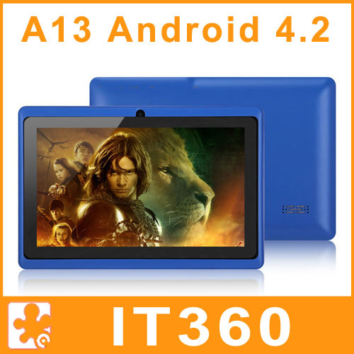 Cheapest 7 inch Android 4 2 Q88 Allwinner A13 Tablet PC 1 2GHz 4GB Capacitive Screen