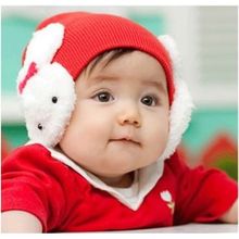 Children Girl Beanie Hat Double Rabbit For Keep Ear Warm Winter Kid Boy Cute Cap