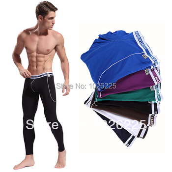 Мужчины мягкий волокно кальсоны тепловой брюки брюки сплошной цвет нижнее белье