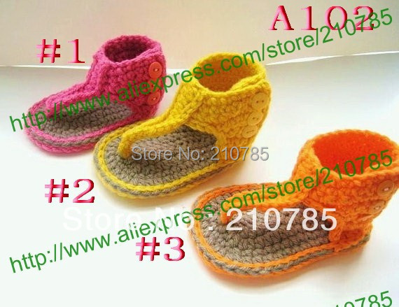 Crochet Pattern for Baby Sandals or Booties Pdf Pattern ...