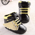 PU Leather Footwear Kids Boys High Sneaker Newborn Baby Fashion Lace Up Prewalkers Shoe Infant Moccasins