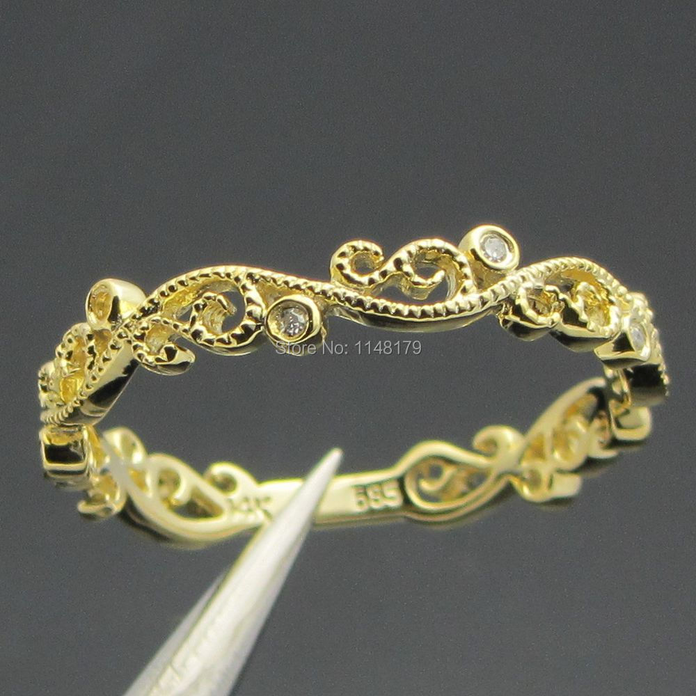 Yellow gold engagement ring enhancers