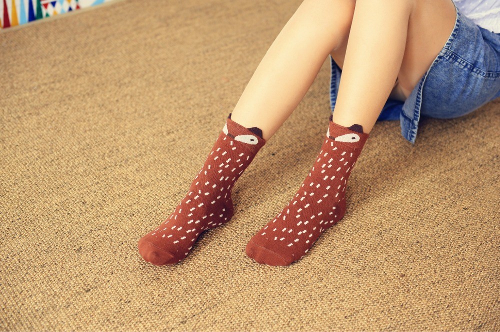 Wholesale-2015-spring-new-caramell-brand-ladies-socks-Casual-meias-female-cotton-jacquard-creative-cartoon-fox (5)