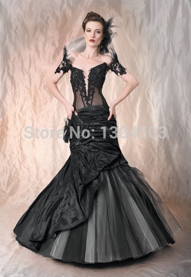 Goth wedding dress