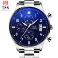 TSS Men Casual Watch Stainless steel Luxury Men Watches Quartz Wristwatch CHRONOGRAPH 24 hours Function Sport