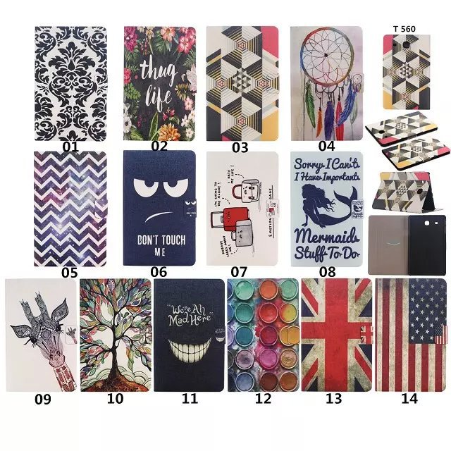 For Samsung Galaxy Tab S 10.5 T800 T801 T805 Stand Tablet PU Leather Smart Case Protective Cover Shell With Card Holder Bag