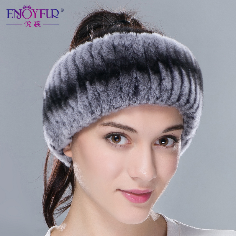 Winter women fur headbands knitted rex rabbit fur neckwear for women real fur headwrap ear warmer 2015 newest fashion hairband