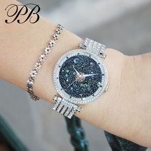 Quartz Luxury Top Brand Watch Women Swarovski Crystal Element Watch Diamond Rose Gold Ladies Wristwatch OEM Free Shipping HL639