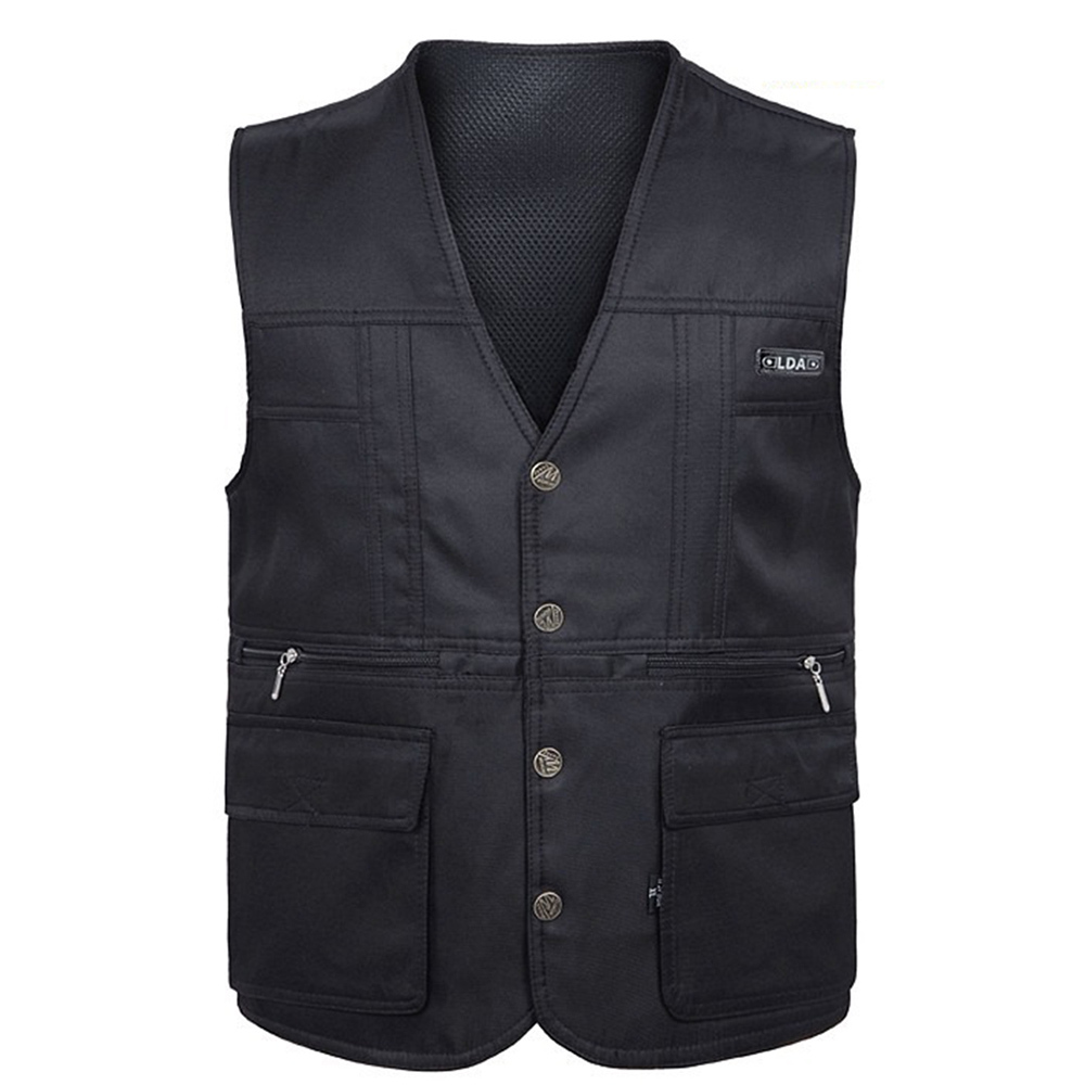 2015 Summer New Outdoor Men Vest For Hunting Shooting Casual 100 Cotton Vest Multi Pockets Mesh 4203