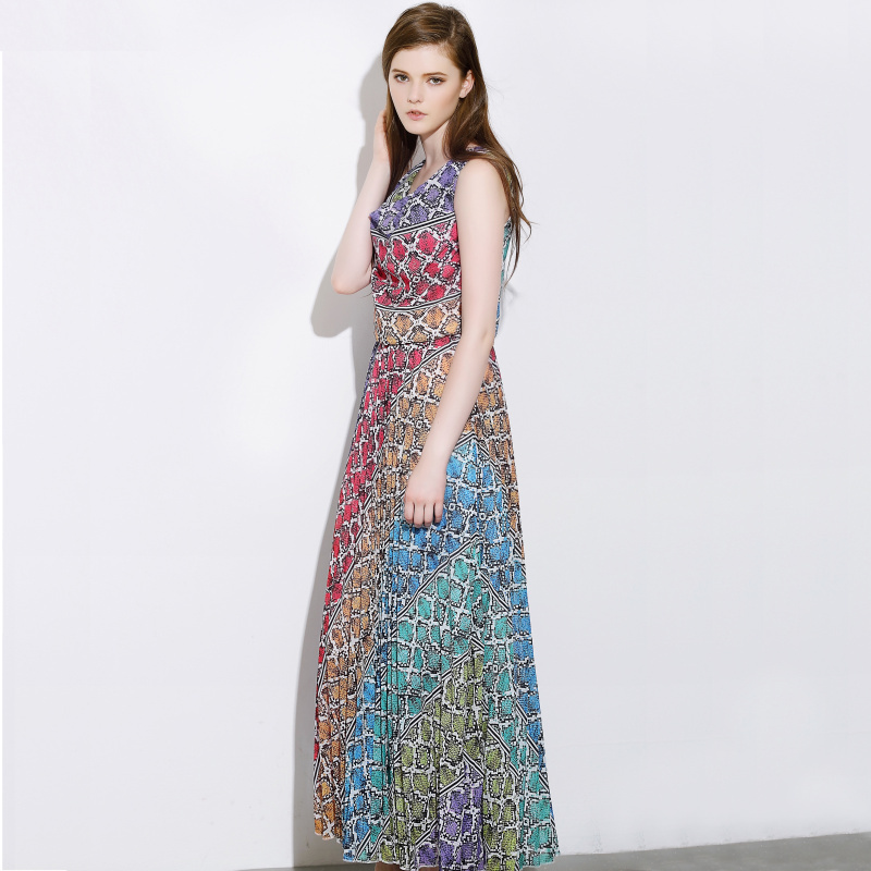 -fashion-winter-fall-dress-elegant-mosaic-prints-designer-maxi-dress ...