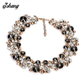2016 Maxi Necklaces Pendants Fashion Colorful Choker Green Beads Gem Collier Femme Statement Necklace Women Jewelry