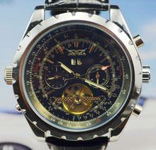 Jargar dial grande tourbillon mecánico completamente automático para hombre de hombres reloj j258