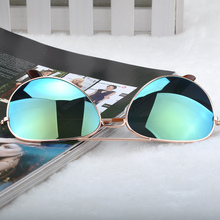 Goggle Aviator Sunglasses Classic Vintage Sun Glasses Metal Frame Eyeglasses Eyewear Bat Mirror UV Protection Multi