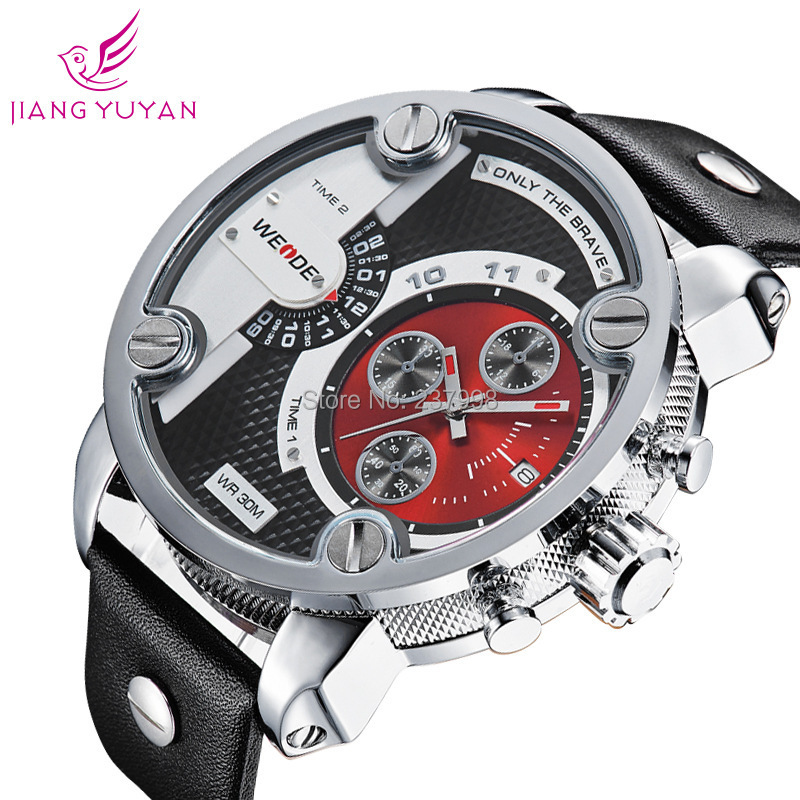 Free shipping WEIDE water Resistant luminous Fashion sport man watch High quality branded Quartz watch
