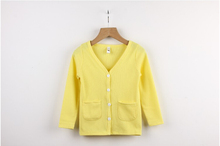 Fashion 8 Colors Children Clothing Long Sleeve Candy Color Coat Outwear Thin Colorful Cardigans For Boy