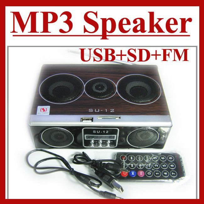 1PCS Mini Sound box MP3 MP4 MP5 player Mobile Speaker boombox FM Radio
