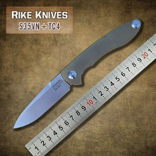 Rike nueva S35VN encargo plegable táctico del cuchillo que acampa supervivencia al aire los fabricantes de herramientas profesionales envío gratis