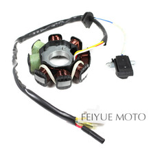 8- Coil Magneto Stator for GY6 50cc Scooter Moped Alternator 139QMB Engine Parts