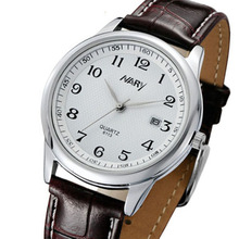 Brand Brand New Exquisite Men Watch Fashion Leather Watch Nary High Quality Japanese Quartz Movement Wristwatch 30M Waterproof