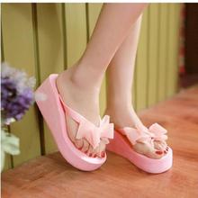 2016 Summer Slippers New Flip Flops Women Sandals Bohemian Muffin Slope With Female Drag Sandals D564