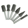 NEWACALOX 6pcs Woodworking Wood Drill Bit Set High speed Milling Cutter Carving Tools Dremel HSS Rotary