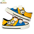 JUP 7 Styles Cartoon Low Magic Despicable Me Minion Spongebob Puppies Fox Children Baby Hand Painted