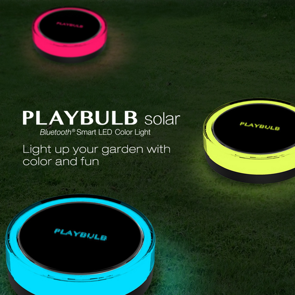 PLAYBULB Waterproof LED Solar Garden Color Smart Light Yard Lawn Outdoor Decor Lamp Free APP Control RGBW Colors Changed PLAYBULB Waterproof LED Solar Garden Color Smart Light Yard Lawn Outdoor Decor Lamp Free APP Control RGBW Colors Changed