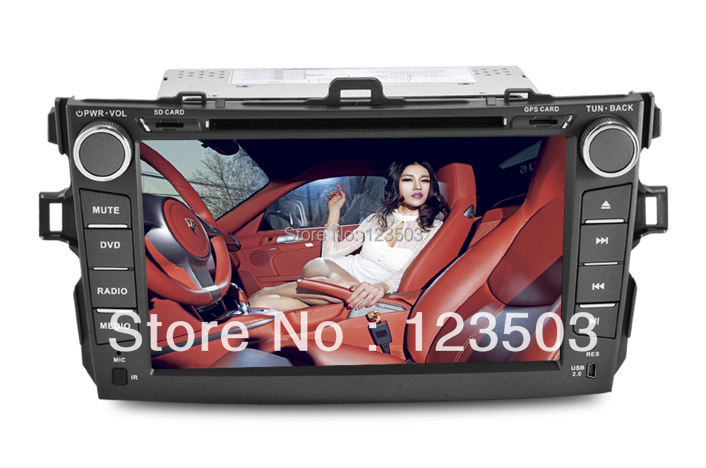 car dvd player with built in gps for toyota corolla #6
