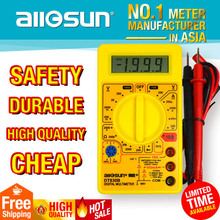 AC/DC Ammeter Voltmeter Ohm Electrical Tester Meter Portable Professional Digital Multimeter not included 9V battery DT830B