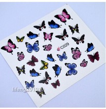 12PCS lot Beauty water transfer nail sticker decals for nail art tips decorations tool fingernails decorative
