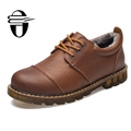Men Winter Boots Warm Leather black Army Boots Fashion Waterproof Ankle Boots Plush Rubber Yellow Shoes
