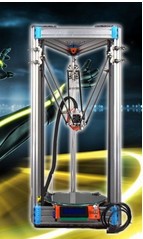 D force Mini 3D printer DIY kit installed high speed stability Deltabot Building tutorial outstrip rostock