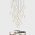 Z Modern Crystal Chandelier Lights Fixtures DIY Magic Globes Ball Lamps Loft Meteor Shower LED G4