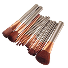 12 Pcs Makeup Tools Kit Cosmetic Eyeshadow Lip Foundation Concealer Brushes Set 2015 New arrival 67QR