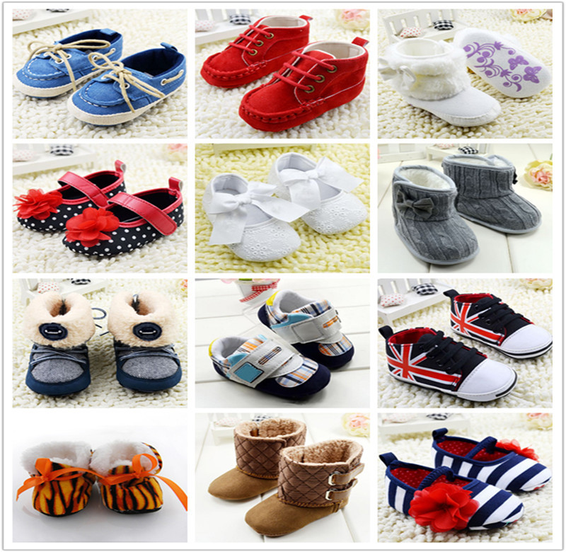Baby Girls Boy Shoes Soft Sole Hot Sale Kids Toddler Infant Boots Prewalker First Walkers 29