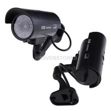 Outdoor Indoor Fake Surveillance Security Dummy Camera Night CAM LED Light hv3n