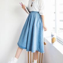women denim pleated skirt 2016 new summer style vintage faldas crayon jupe etek saia feminina Korean jeans high waist clothing