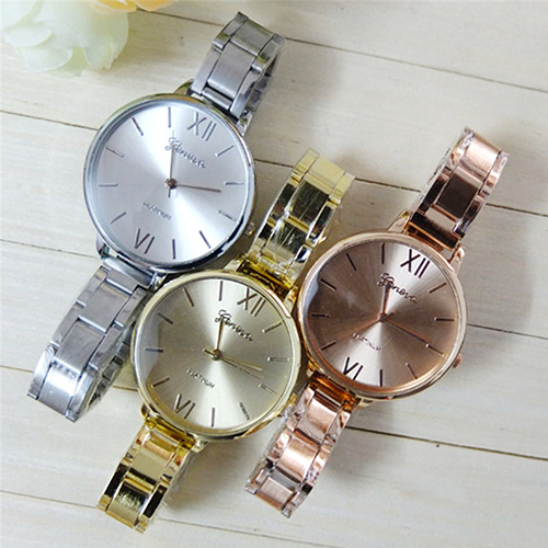 Fashion Elegant Wristwatches Men s Women s Geneva Alloy Thin Band Analog Quartz Dress Business Wrist