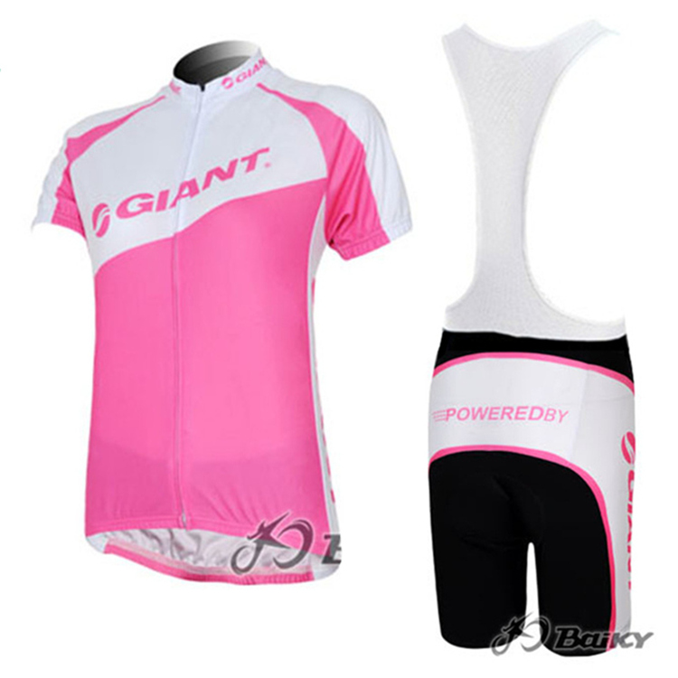 Giant Team Women's Short Sleeve Cycling Jersey 100% Polyester Bike Bicycle Cycling Clothing Ropa Ciclismo Breathable Quick Dry