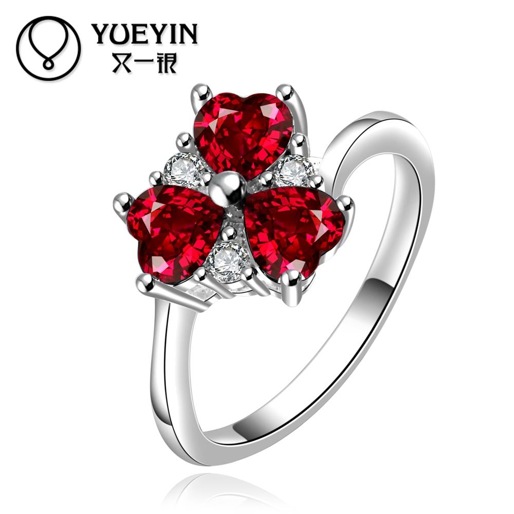 R640 Fine Fashion Ruby Jewelry anillos de plata 925 Sterling Silver Rings For Women Wedding Rings