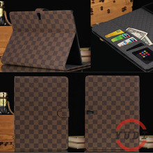plaid Design Business style PU Leather Cover for samsung galaxy tab s 10 5 T800 t805