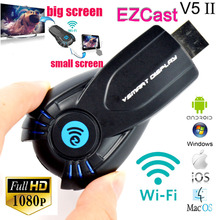 New Ezcast V5 ii wireless hdmi wifi display allshare cast dongle adapter miracast TV stick Receiver Support windows ios andriod