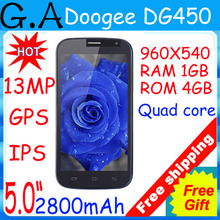 Doogee dg500c  phone 5.0 inch GPS 1GB ram ROM mtk6582 quad core smartphone 4GB Android 4.2 OTG (free shipping)